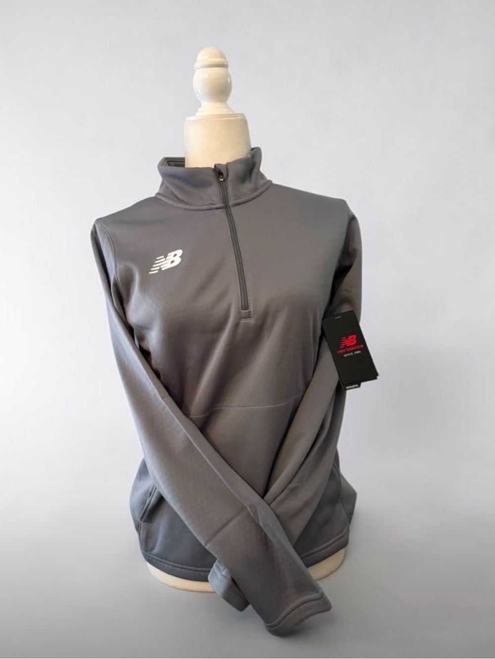 New Balance Slate Gray Half-Zip Pullover
